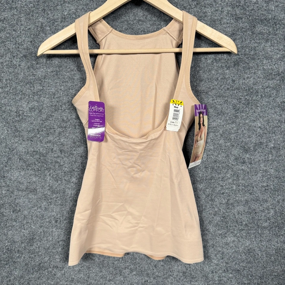 Nuevo Tanque Naomi & Nicole Talla Mediana Cintura Formadora Cálido Beige Recortado Espalda Foto 2 de 4