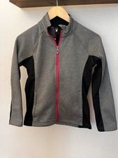 SPYDER Girls Kids Size L Large Jacket Coat Full Zip Pockets Fleece Lined Gray