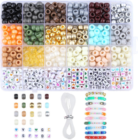 Grau Pony Beads Buchstabenperlen Perlen Set FüR ArmbäNder Selber Machen 720 StüC