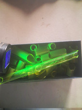 Uranium Glass Tubing Scrap Pieces Lot for crafts or hobbies