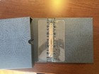 LIGHTHOUSE OPTIMA 4 RINGS BINDER & SLIPCASE. GOOD FOR BANKNOTES FDC COVERS BLUE — photo 4