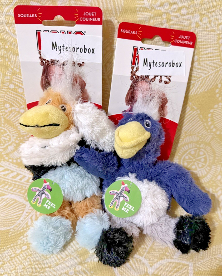 Kong 2-Pack SM/MD WILD KNOTS BIRD Squeaky Durable Rope Dog T