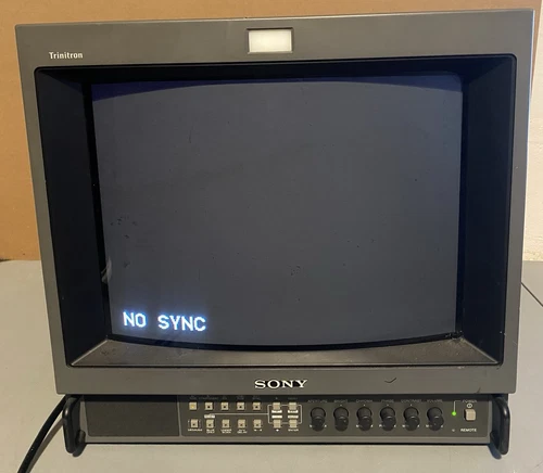 Sony Trinitron PVM-14M2U 14" CRT Monitor - Untested - Responds To Power