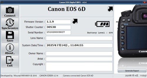 Near MINT Canon EOS 6D Digital SLR Camera less than 31K shots beautiful shape - Picture 14 of 14