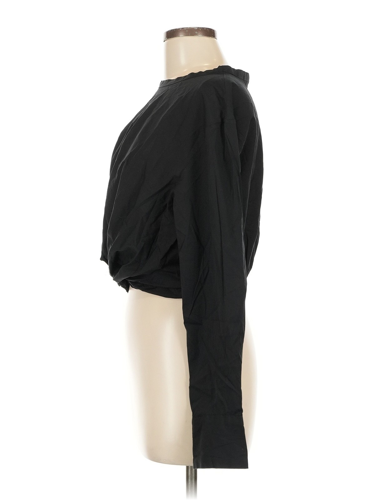 Zara Women Black Long Sleeve Top M thumbnail 4