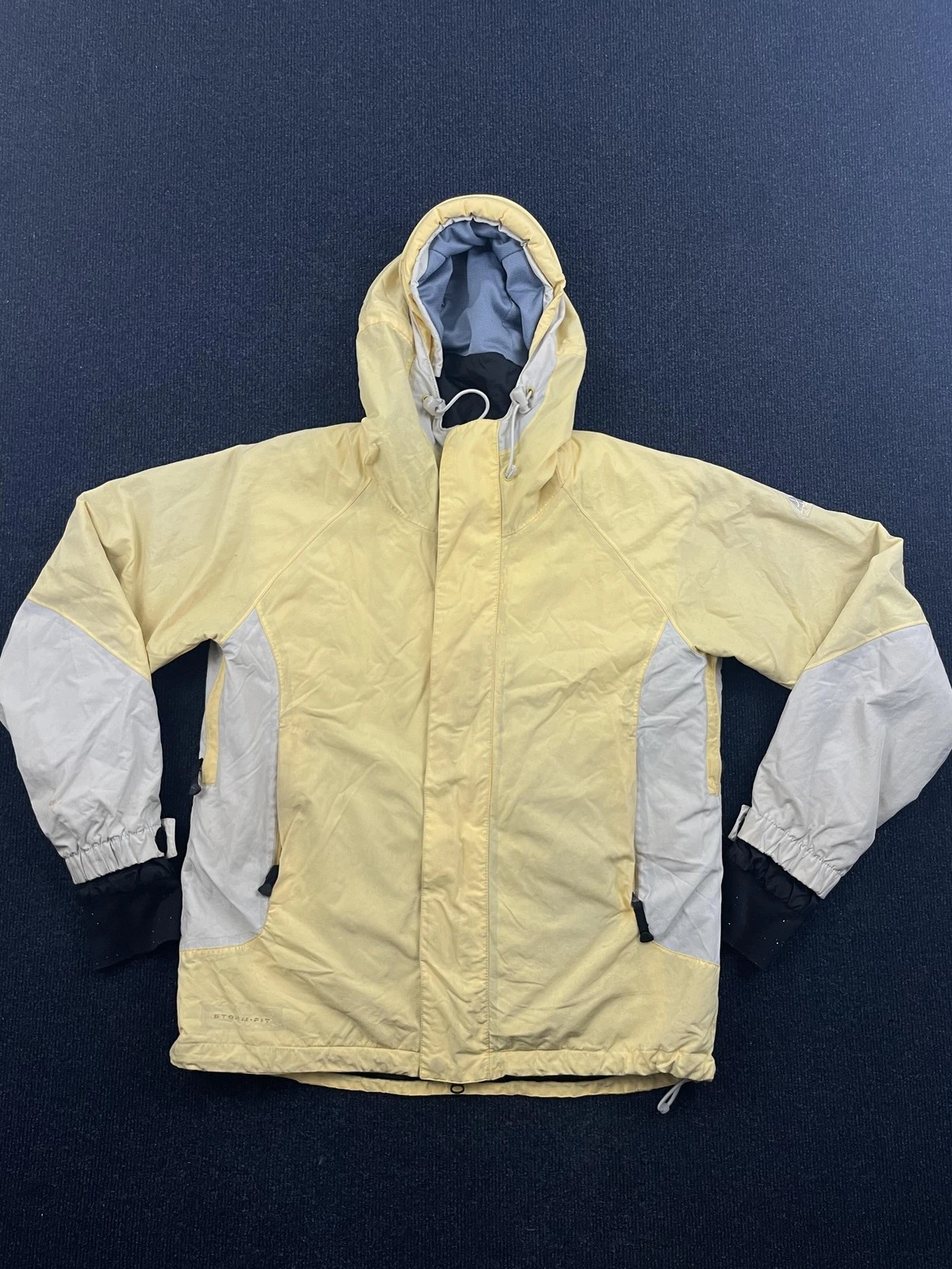 Nike ACG Jacket Youth Medium Yellow Gray Storm-FIT Hooded Ski Snowboard Winter