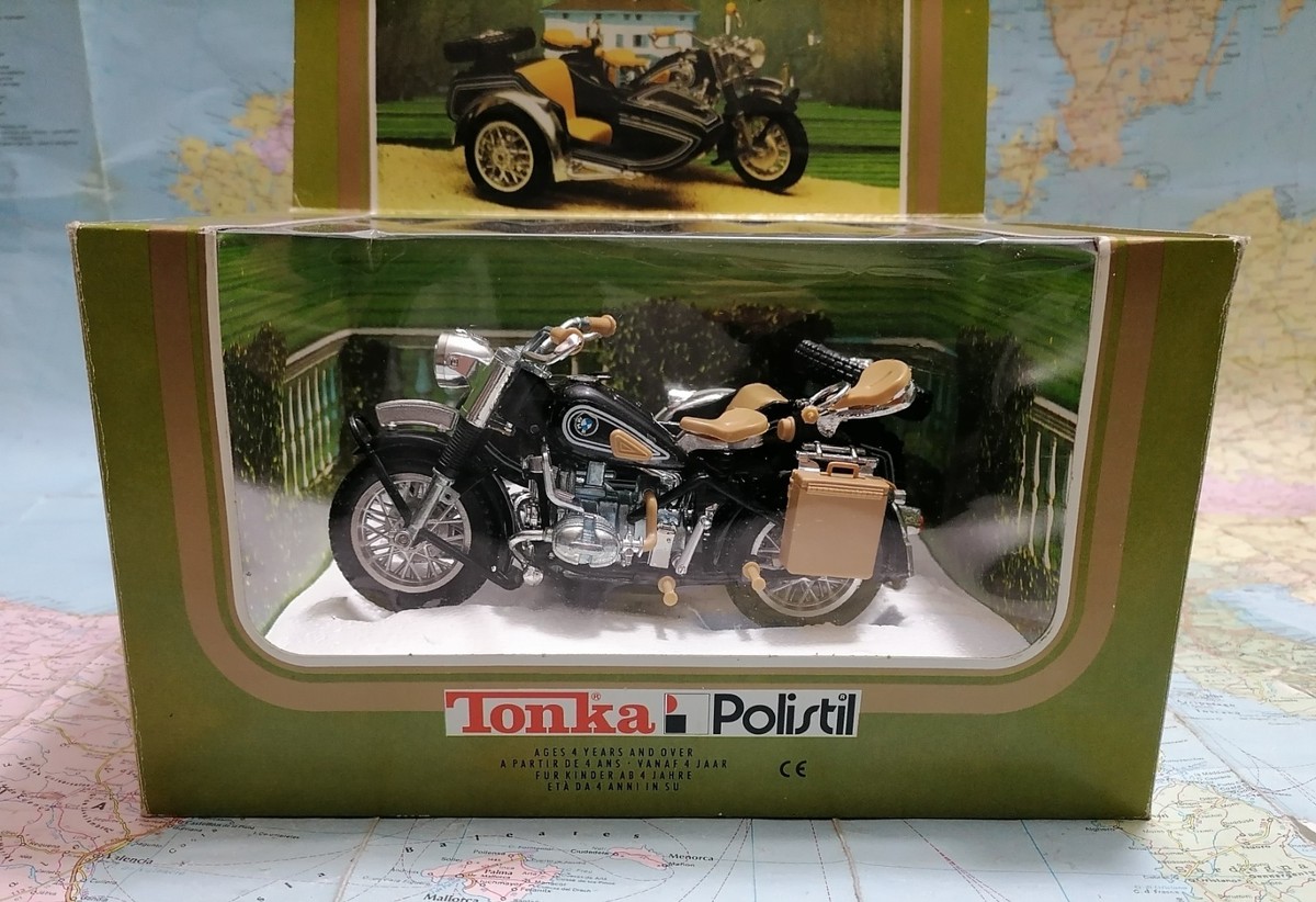 ビンテージ　polistil  R75/5 1:15 バイク ポリスティル BMW R-75 Elephant with Sidecar , 1:15 Scale model , Polistil Made