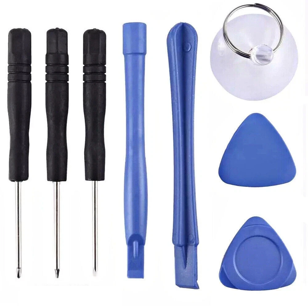 Kit Riparazione Smartphone 15 Pezzi – Strumenti Per Aprire E Sostituire Vetro Posteriore Su Cellulari, Tablet E PC – Blu