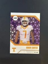 ARION CARTER 2025 Onit Tennessee Vols Football PURPLE FOIL Parallel /199