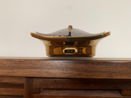 Lunar Artefacts WIRELESS COMPUTER MOUSE POINTER INSTRUMENT - TRANSPARENT BRASS - Zdjęcie 2 z 9