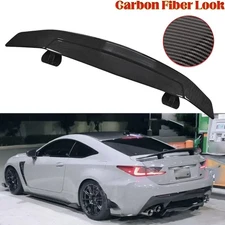 46" Rear Trunk Spoiler Racing GT Lip Wing Carbon Fiber For LEXUS RCF RC-F RC