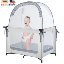 Pack N Play Tent, Baby Pop up Crib Tent to Keep Baby In, Crib Net for Pack and P