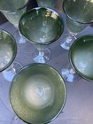 8 Iris Artland Green Sage Water / Wine Goblet Glasses 8" Tall Hand Blown Glass — photo 3