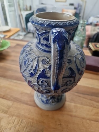 Westerfield Stoneware Vase Likely From Germany 474b On Bottom G.c - Picture 2 of 3