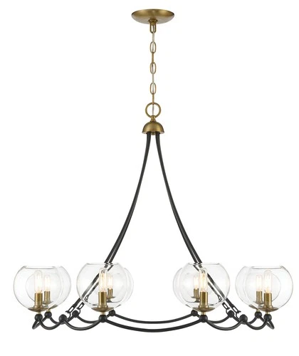 Minka Lavery 5067 Kearney Park 8 Light 35"W Vantage Chandelier - Coal / Soft - Picture 12 of 12