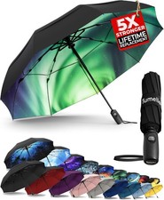 TUMELLA Strongest Windproof Travel Umbrella Compact, Superior  Beautiful , Sma