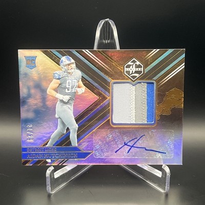 2022 Panini Limited - Aidan Hutchinson Rookie Patch Auto #120 (RC) Lions 21/29