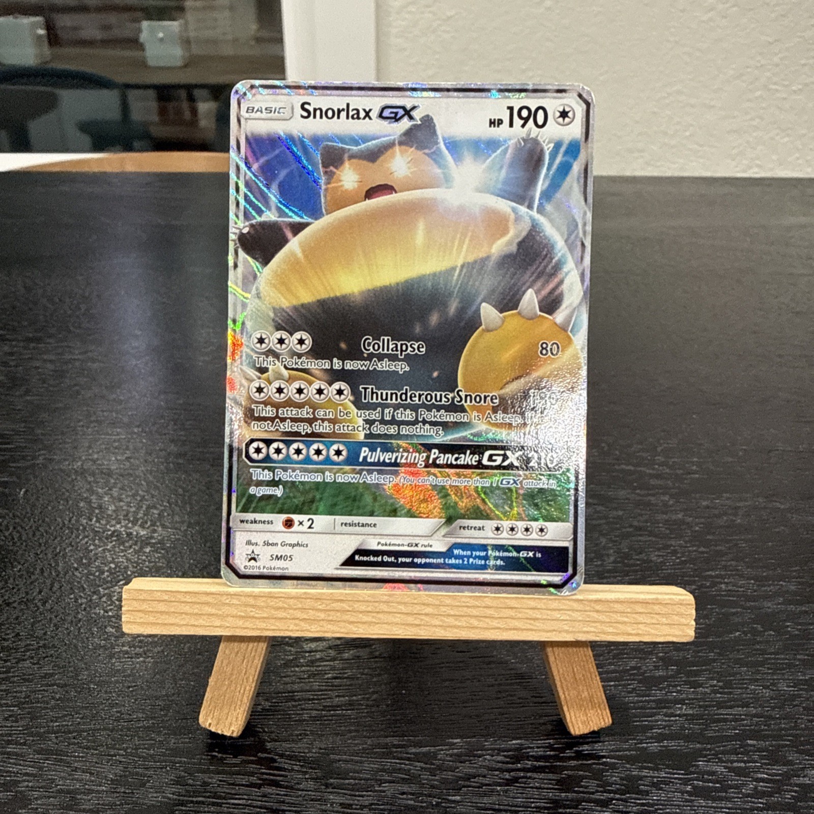 Pokemon - TCG Snorlax GX SM05 Black Star Promo Holo (2016)