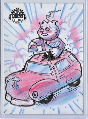 2023 TOPPS GARBAGE PAIL KIDS KRASHERS SERIES 4 SKETCH 1/1 GAVIN WILLIAMS ADAM