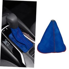 Car Shift Boot Cover, Shift Knob Cover, Waterproof Canvas Fabric Manual Blue