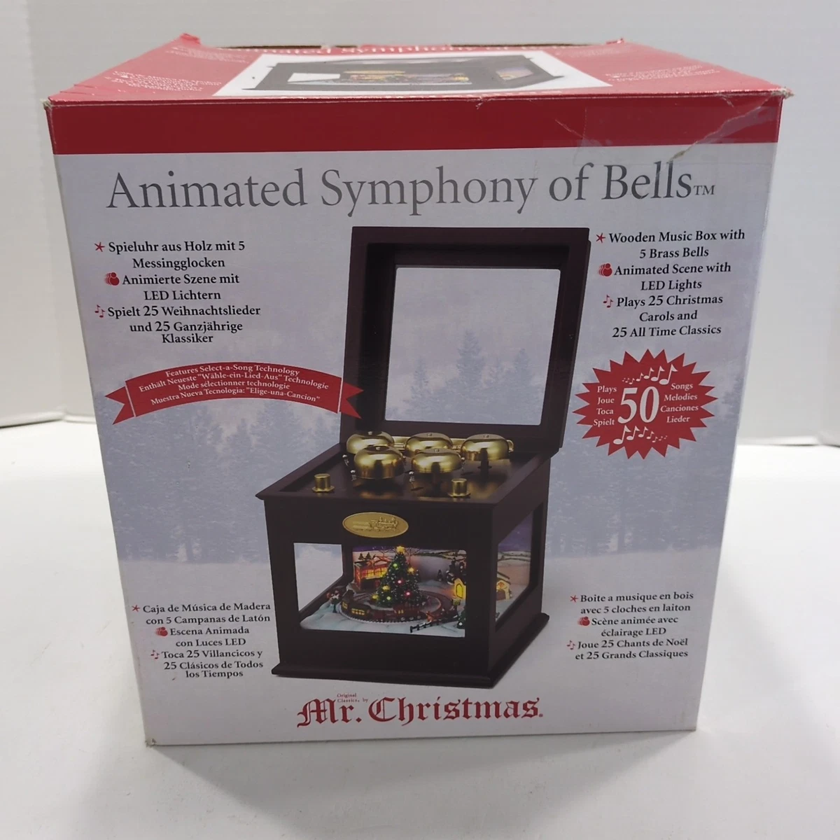 Mr Christmas Symphony of Bells Indiana Collectible Music Boxes