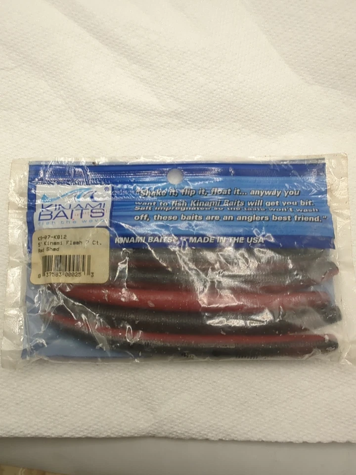 Kinami Baits 5 英寸闪光灯 7 克拉红色阴影 — 第 2/3 张图片