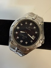 Men's Bulova Marine Star 100m Stainless Steel Watch With Date & Crystal Marker