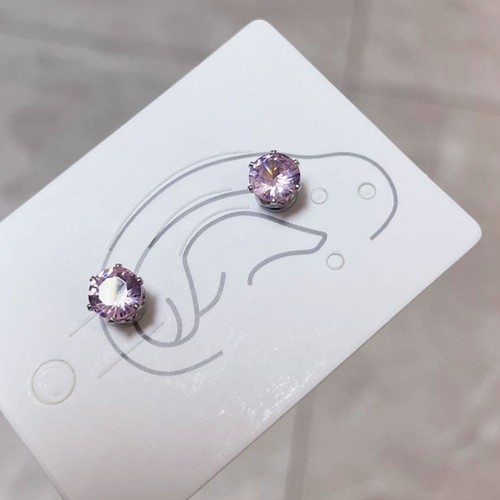 Lot De 12 Boucles D'oreilles Clous Zircon & Perles - Style Minimaliste, Multi-couleurs, Neuf