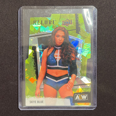 Upper Deck AEW Allure 2022 Skye Blue Green Rainbow /99 #66
