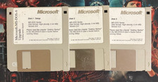 Vintage Microsoft MS-DOS 6.22 Upgrade 3.5" Floppy Disk Set Complete 1.44MB