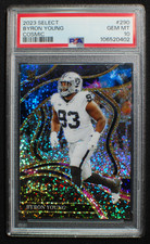 🌟 BYRON YOUNG - 2023 Panini Select COSMIC PRIZM Case Hit SSP RC #290 - PSA 10