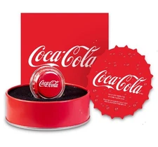 2025 6 Gram Colorized Niue Silver Coca Cola Bottle Cap (Proof-Like, Box, CoA)