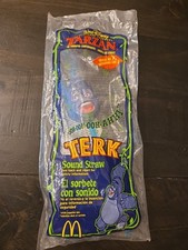 NEW In Package McDonalds Disney Tarzan Sound Straws Terk 1999