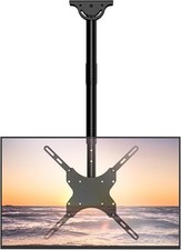 TV Ceiling Mount, Adjustable Tilt Swivel Ceiling TV Bracket for 26 to 65 Inch F