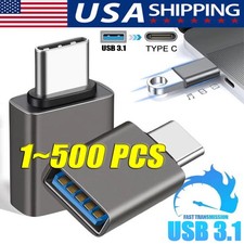 USB-C 3.1 Male to USB A Female Adapter Converter OTG Type C Android Phone Lot