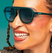 Goodr Lava Lamp Oricle Sunglasses Dark Green Unisex Lightwate NWT