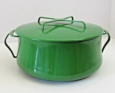 Rare VTG Dansk Kobenstyle Enamel Cast Iron Large 5 Quart Green IHQ France