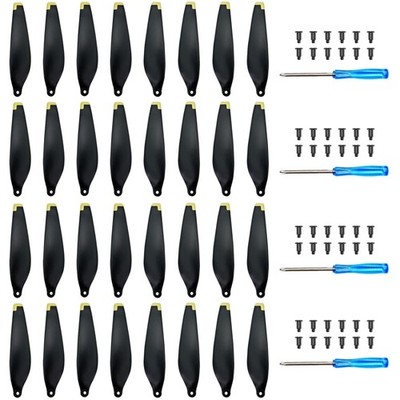 Propeller Set 32 Stück für DJI Mini 3, Geräuscharm, Aluminium, Gold