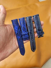 Combo 2 Strap 20/18MM Genuine Ostrich eather Watch Strap Band-Quick Release