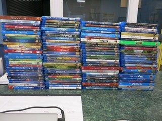 Lot of 110 Disney Movies on Blu ray No Duplicates