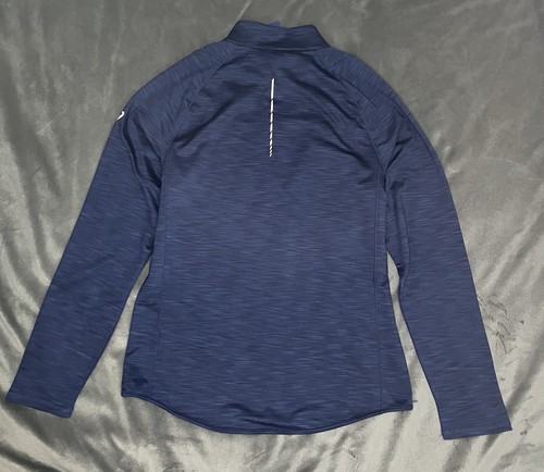 ASICS for Men 1/4 Zip Blue Base Layer Pullover Top Sz L Active Wicking Running - Picture 5 of 9