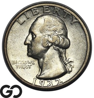 1932 S Washington Quarter Significant Key Date AU