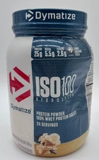 Dymatize ISO100 Hydrolyzed Protein Powder 1.6LB - Gourmet Vanilla 24 Servings