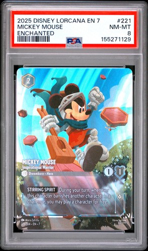 Mickey Mouse - Inspirational Warrior graded PSA 8 for sale on eBay