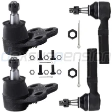 4x Fit For 2005 06 07 08 Buick Allure Front Lower Ball Joints Outer Tie Rod End