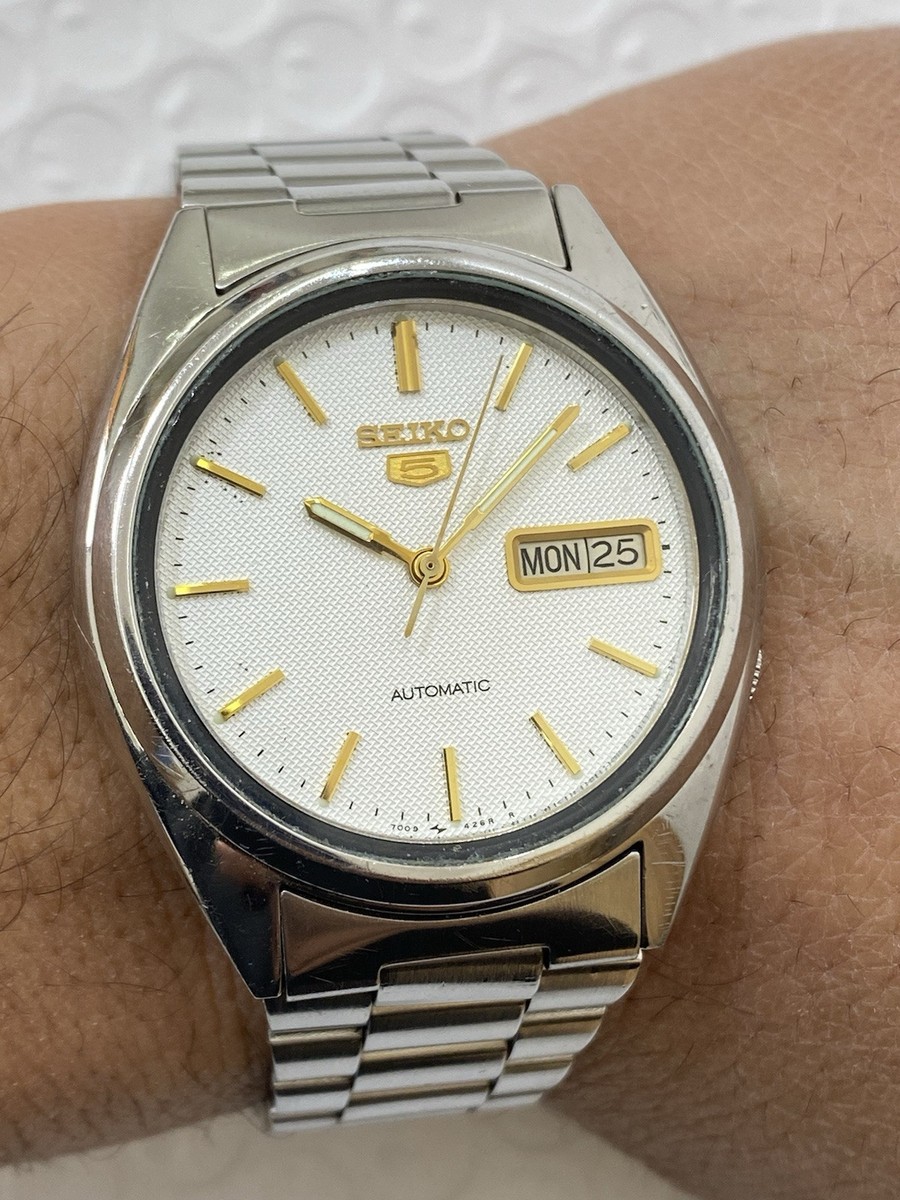 動作品　SEIKO　セイコー5 オートマチック 腕時計　7009-3040 Seiko 5 7009-3040 Automatic men 21 jewels vintage watch made