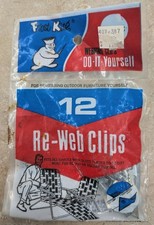 Frost King Re-Web Webbing 12 Clips for Lawn Chairs Furniture