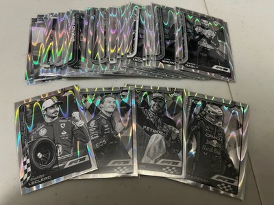 2025 Topps Chrome Formula 1 Black White Raywave Singles - Complete Your Set!