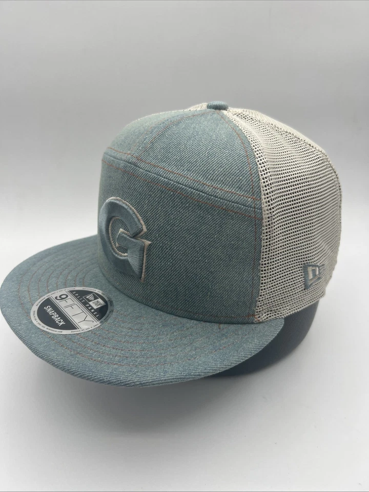 Georgetown Hoyas Sombrero New Era 9FIFTY "Denim Split" Malla Snapback Gorra LED H66 Foto 2 de 4