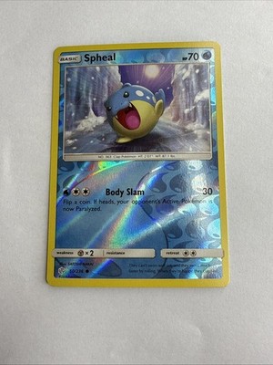 Spheal 50/236 Non Holo Common Sonne & Mond Kosmische Finsternis Pokemon Karte NM